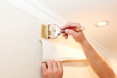 Pose de papier peint à Laix — revêtements muraux et toiles de verre